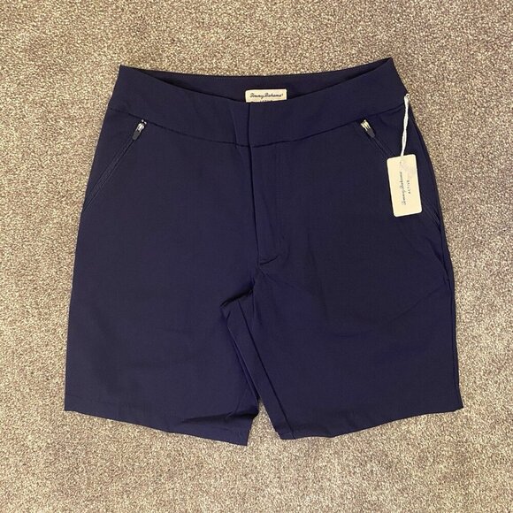 Tommy Bahama Womens Bermuda Shorts Stretch Active Navy Blue Size S - Small - NWT - Picture 2 of 16